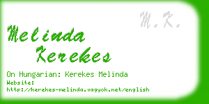 melinda kerekes business card